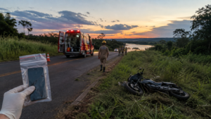 Passageira fica em estado crítico após queda de moto em estrada de acesso ao Rio Arinos